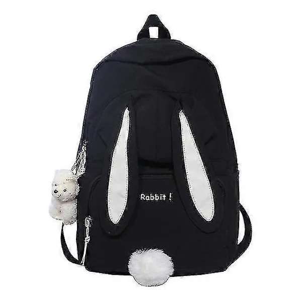 Söt Kanin Ung Flicka Skolryggsäck Kvinnlig Stor Kapacitet Kawaii Ryggsäck Mochila Rosa Dam Ryggsäck Nylon Tecknad Skolväska