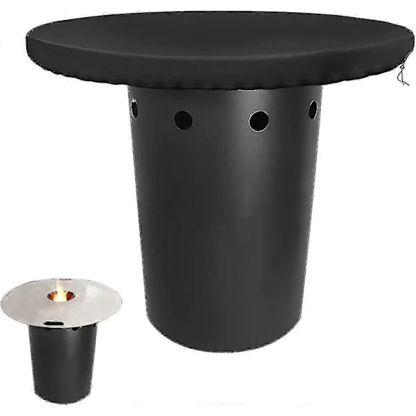 2024, Brannplatedeksel Beskyttende Deksel Rundt 420d Brannfat Presenning 80 Cm Grillplate Beskyttende Deksel Vanntett Anti-UV Brannplate Tilbehør Hn