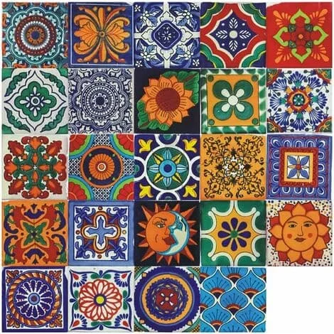 Självhäftande kakelplattor för badrum och kök, självhäftande dekorativ kakelmosaik för 24 väggdekaler (15x15 cm).