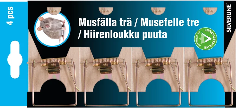 Silverline 22131 Musfälla 4-pack, Djur & skötsel