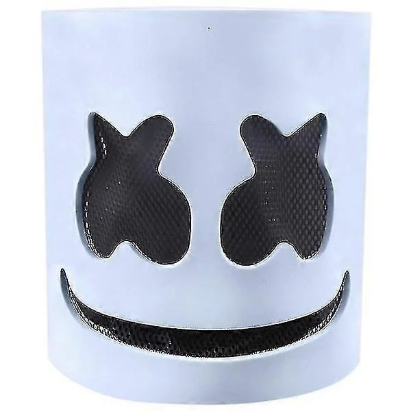 Marshmallow DJ Mask Hjälm - Musikfestival Halloween Party Kostymer Cosplay Helhuvud Mask Hjälm För Vuxna & Barn