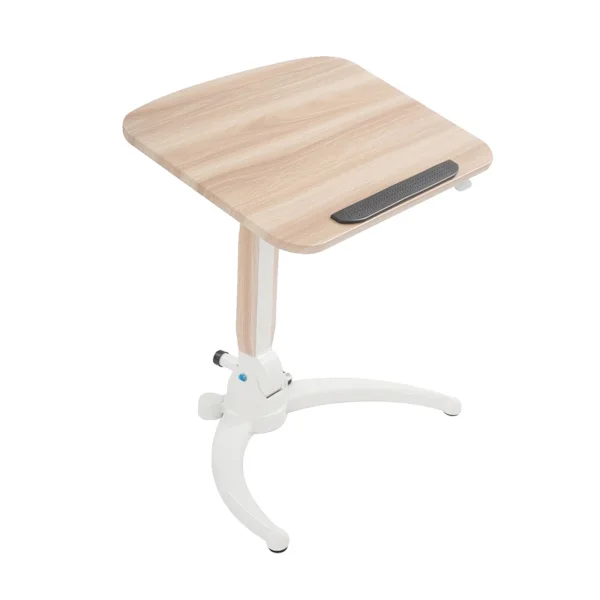 Mobil Stående Skrivbord, Justerbar Höjd, Platsbesparande Design, Trä