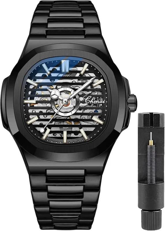 New Automatic Mechanical Watch for Men Luxury Brand Men's Watch Luminous Wristwatch Waterproof Stainless Steel