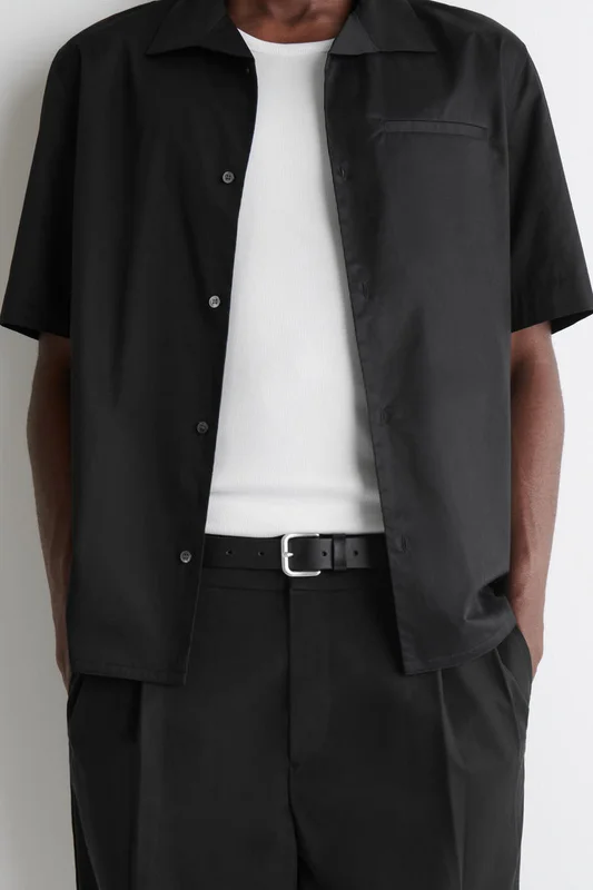 COS Leather Belt in Black - Men