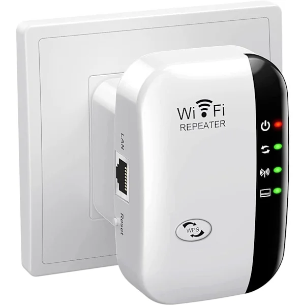 2023 Ny WiFi-forsterker, WiFi-repeater, Internett-forsterker - med Ethernet-port, rask installasjon, trådløs signalforsterker for hjemmet