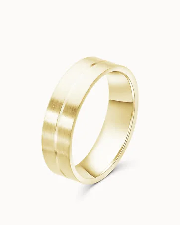 Wedding Ring James for Men 18K Yellow Gold - Wedding Rings from Vanbruun