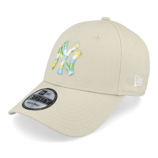 New Era - MLB Beige adjustable Cap - New York Yankees Seasonal Infill 9FORTY Stone/Camo Adjustable @ Hatstore