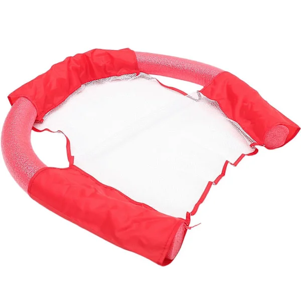 Flytande Poolstol Nät Bad Noodle Stol Vattenvila 34x34x6.5CM Röd 1-pack
