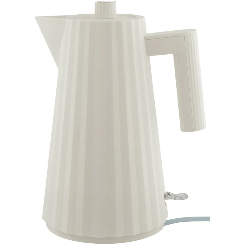 Alessi MDL06 Plissé -vedenkeitin, 1,7 litraa, valkoinen