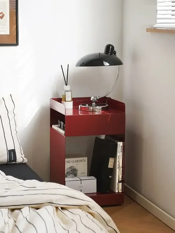AliExpress - Nordic Eisen Seite Tisch Nachttisch Unsichtbare Rollen Metall Nachttisch Eisen Möbel Wohnzimmer Kleine Bewegliche Lagerung Schrank