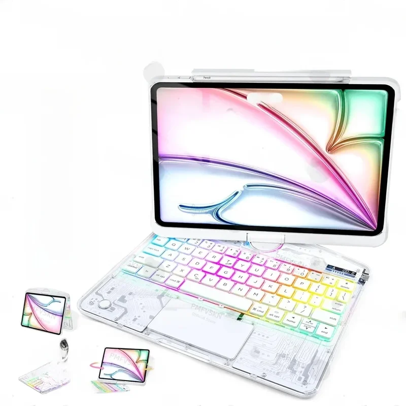 AliExpress - 360 ° Rotate Magic Keyboard für iPad Pro 11 2024 2022 Air 4 5 6 7 für iPad 12.9 13 10. Generation 11. A16 2025 6. 5. 4. Generation