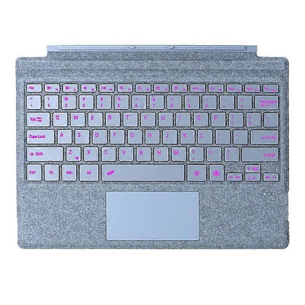 1089D Compatible Colorful Backlit Bluetooth Keyboard with Touchpad for Microsoft Surface Pro 7+ / 7 / 6 / 5 / 4 / 3