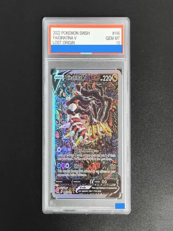 AliExpress - Proxy POKEMON SWORD & SHIELD LOST ORIGIN # 186 GIRATINA V Authentifizierte Bewertungs-Sammelkarte der 10. Klasse