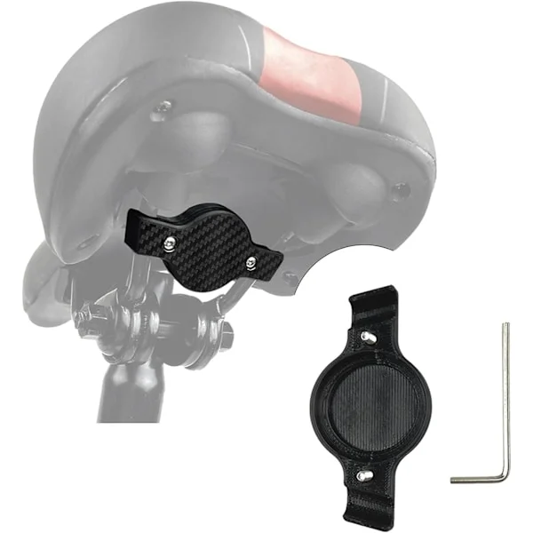 Airtag cykelställ Airtag silikonfodral GPS-tracker cykel bärbar anti-förlorad tracker Airtags cykelsäte/hund/katt tillbehör stöldskydd svart