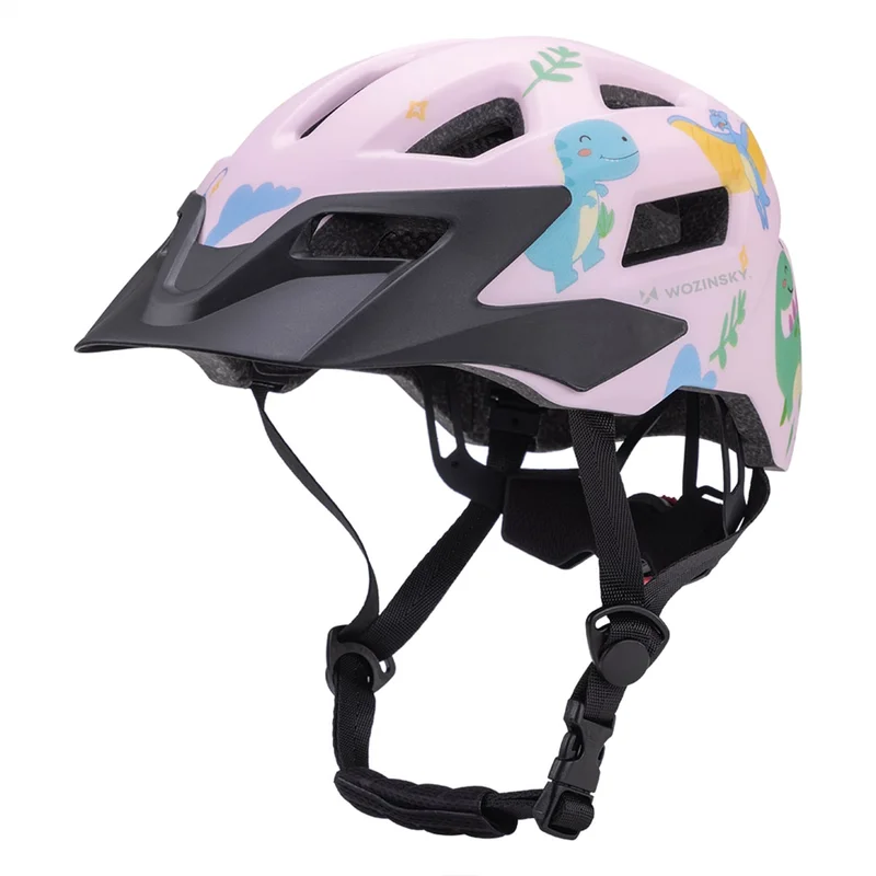 Wozinsky MTB-sykkelhjelm for barn med avtakbart visir S - Rosa