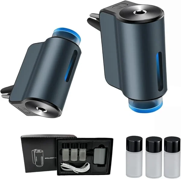 Bil Luftfrisker Diffuser, Smart Bil Aromaterapi Luftuttak Klips, Langvarig Luftfrisker Atomizer, Bil Aromaterapi Maskin Oppladbar