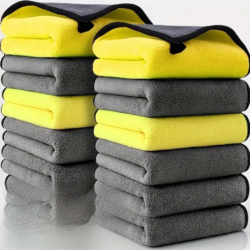 AliExpress - 1/10 stücke Mikrofaser Handtücher Verdicken Auto Reinigung Handtücher Weiche Trocknen Tuch Waschen Handtücher Doppel Schicht Sauber 