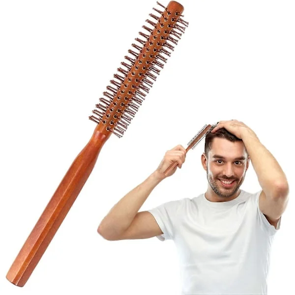 Rund Styling Hårbørste, Liten Hårbørste Rulle Krølltang Hårbørste for Føning av Hår, Rulle Krølltang Kam Styling Volum Hårbørste 3 stk