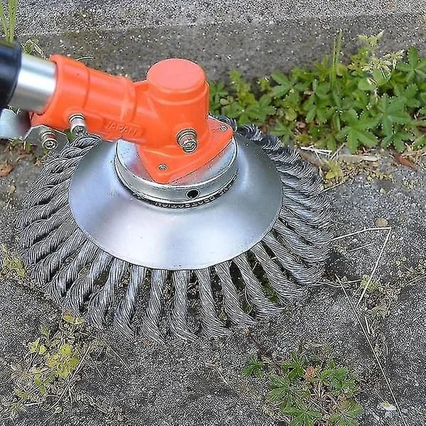150mm Ståltråd Hjul Hage Ugressbørste Gressklipper Gress Spiser Trimmer Børste Kutter Verktøy Hage Gress Trimmer Hode Ugressbørste