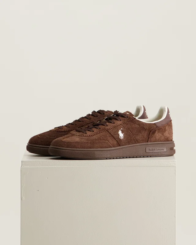 Polo Ralph Lauren Bedford Suede Sneaker Brun Sko Gutt - Kids Brand Store
