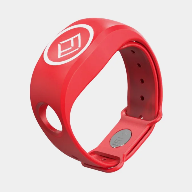Armband för trådlöst dödmansgrepp FELL Marine MOB+ xBAND, röd