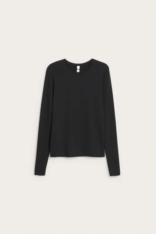 Kappahl | Långärmad t-shirt i lyocell Svart 2XL | Dam