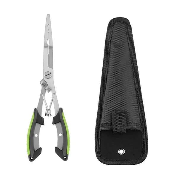 Rustfrit Stål Line Cutter Saks Lokke Fiske Tang Robust Lang Næse Krog Multifunktionel Fjern