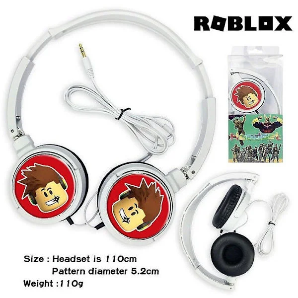 Roblox Games Wired Hovedtelefon Dynablocks Musik Stereo Øretelefon Computer Mobiltelefon Headset Børn Legetøj Gave [DB]