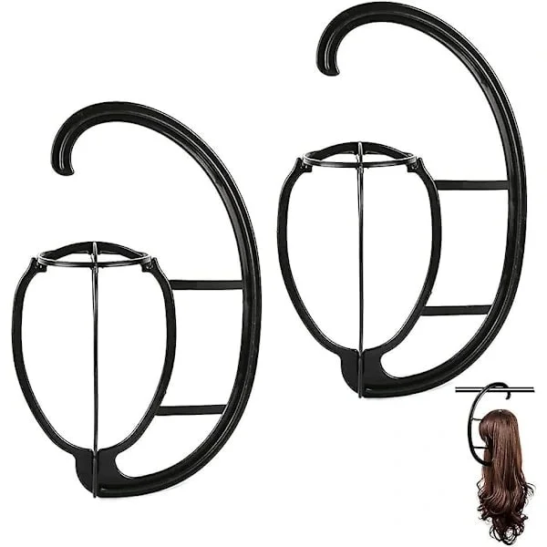 Wig Holder, 2-pack Wig Stand Wig Hanger Portable Wig Holder