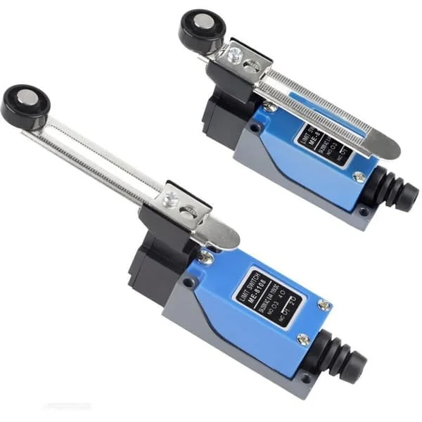 Sett med 2 endebrytere med 5 cm justerbar spak. 2NO 2NC elektrisk kontrollbryter aktuator endebryter. Endebryter for CNC plasmafresing
