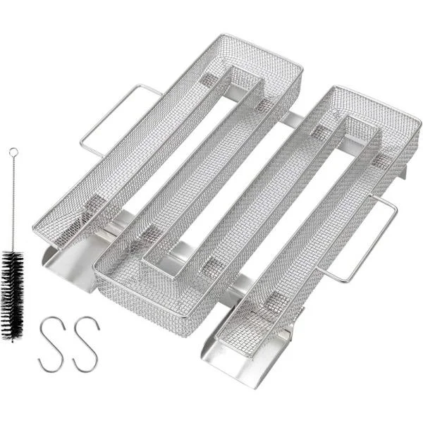 Rostfri Kalksten Rökgenerator för Kallrök, Matrök (22,5 x 17,5 x 4,5 cm)