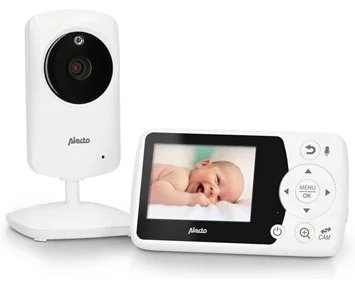 Alecto Baby Video Baby Monitor w/ display (DVM-64) - Babymonitor med nattkamera och 2,4"-färgskärm
