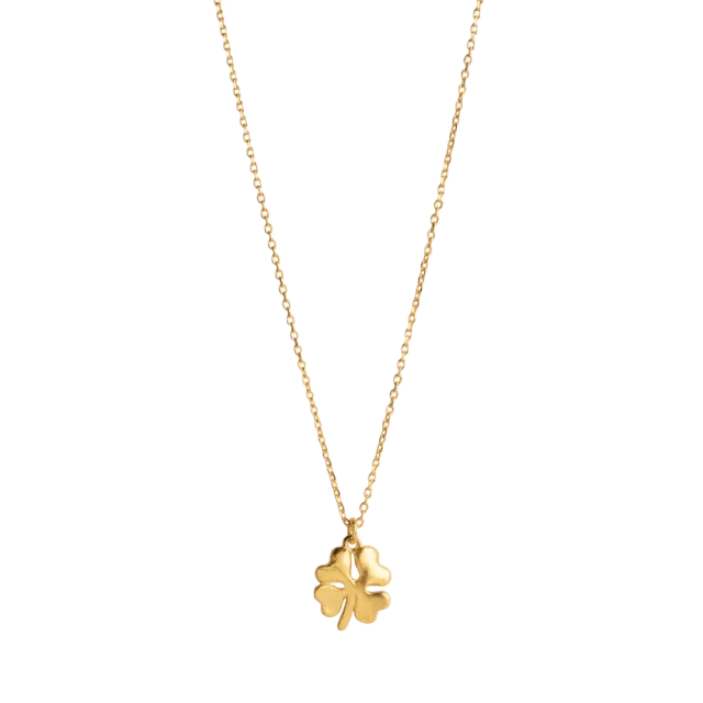 ENAMEL Copenhagen Halsband, Organic Clover Halsband Dam Guld ONESIZE