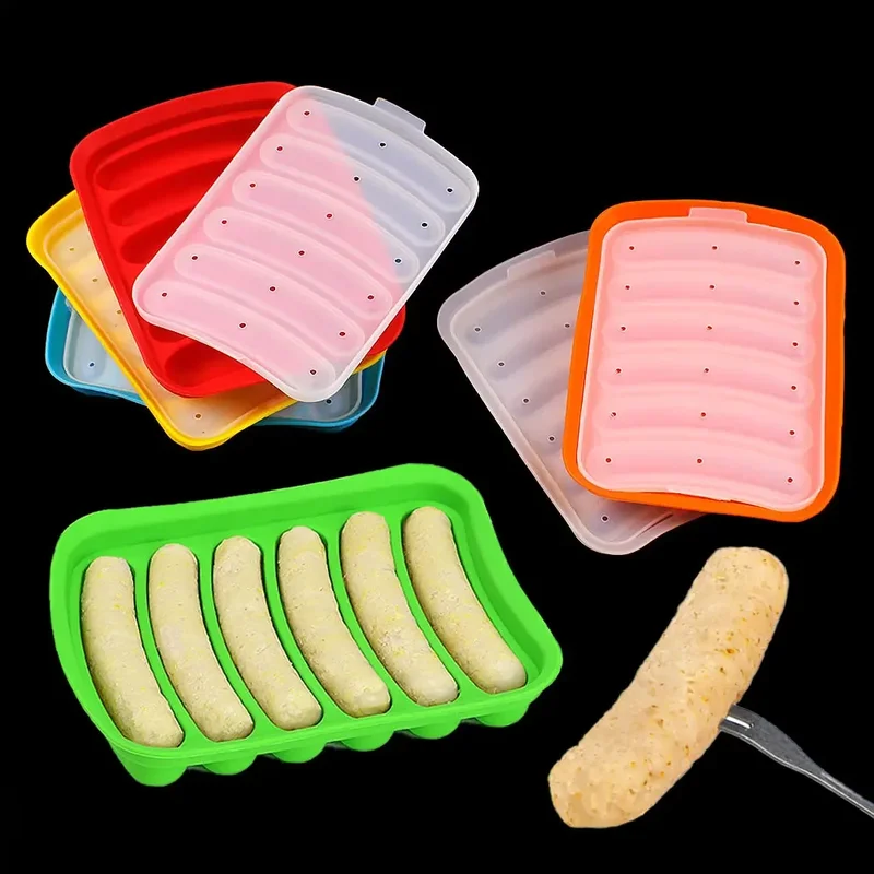 AliExpress - Silikon Welt DIY Silikon Wurst Formen mit Deckel Baby Ergänzungsnahrung gebacken und gedämpft Schinken Hot Dog machen Form Backwerkzeug