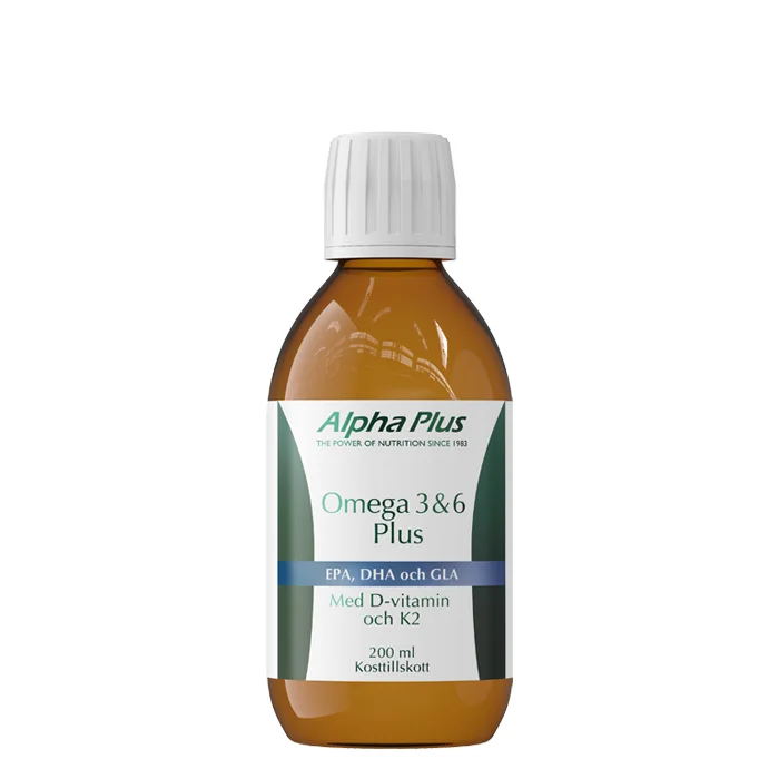 Alpha Plus Omega 3 & Omega 6 Plus 200 ml Citron