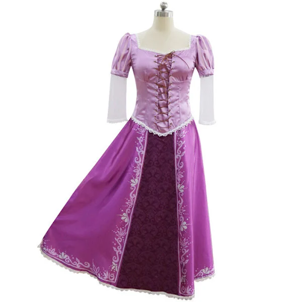 【BEMS】Flynn Rider Trassel Rapunzel Carnival Masquerade Cosplay Costume Princess Adult Rapunzel Dress Rapunzel Dress