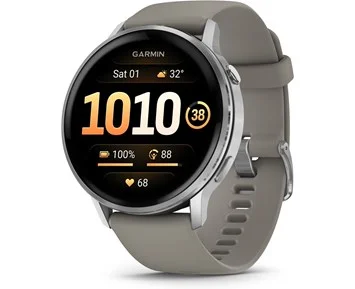 Garmin-Venu 4 - 45 mm, Smartwatch, Silver Gray-Stilig treningsklokke med avansert helsesporing -Personal training-Smartklokker fra Garmin