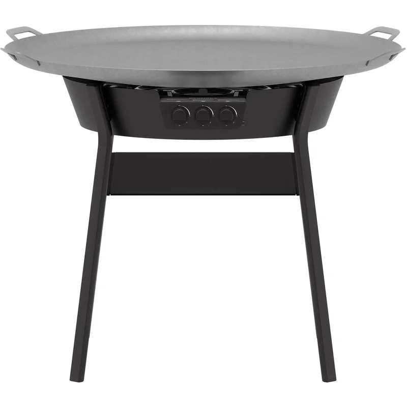 Muurikka Paistopöytäsetti kaasupolttimella LL 120 cm, musta
