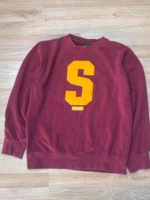Vinröd sweatshirt från Stussy