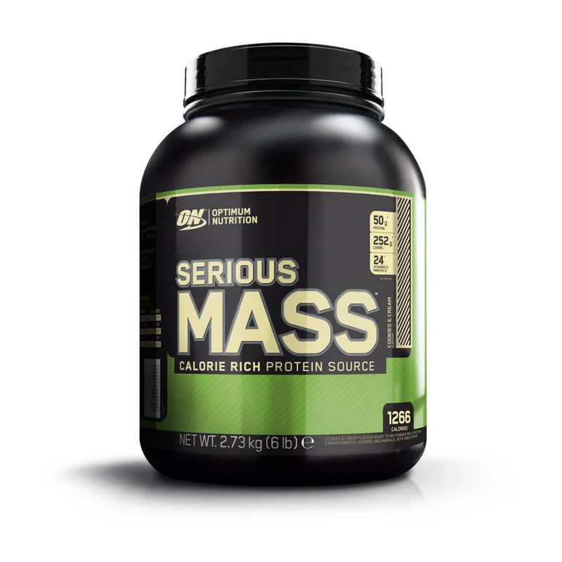 Gainer Optimum Nutrition Serious Mass - Suklaan makuinen proteiini- ja hiilihydraattijauhe