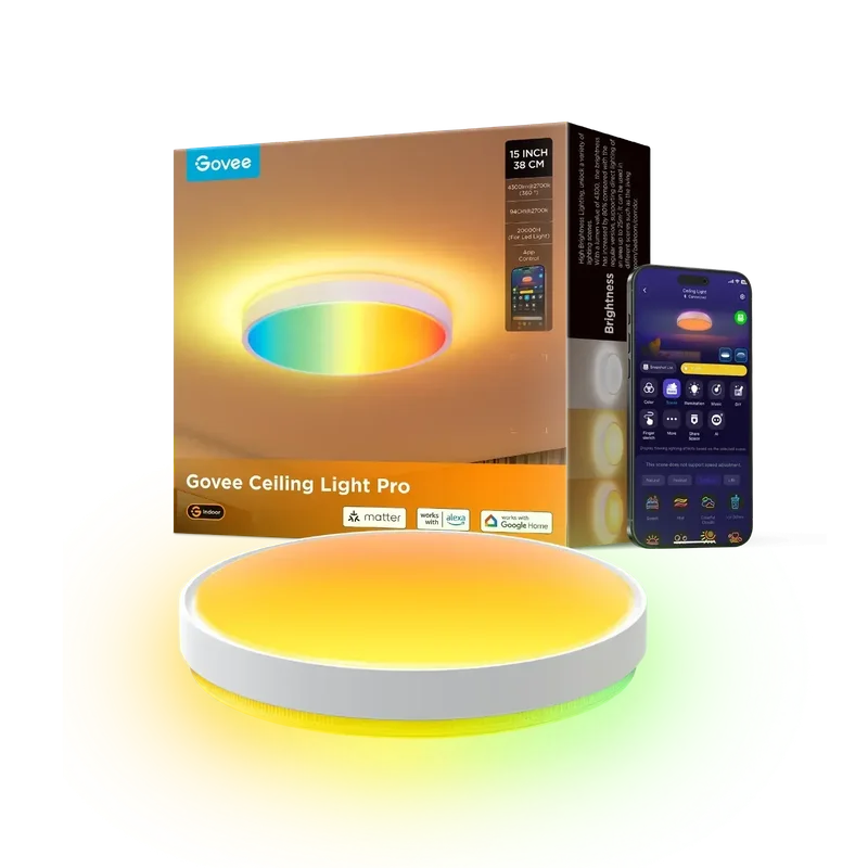 Govee-Round Smart Ceiling Light 15inch-Round Smart Ceiling Light 15inch-Smart home-Smart belysning