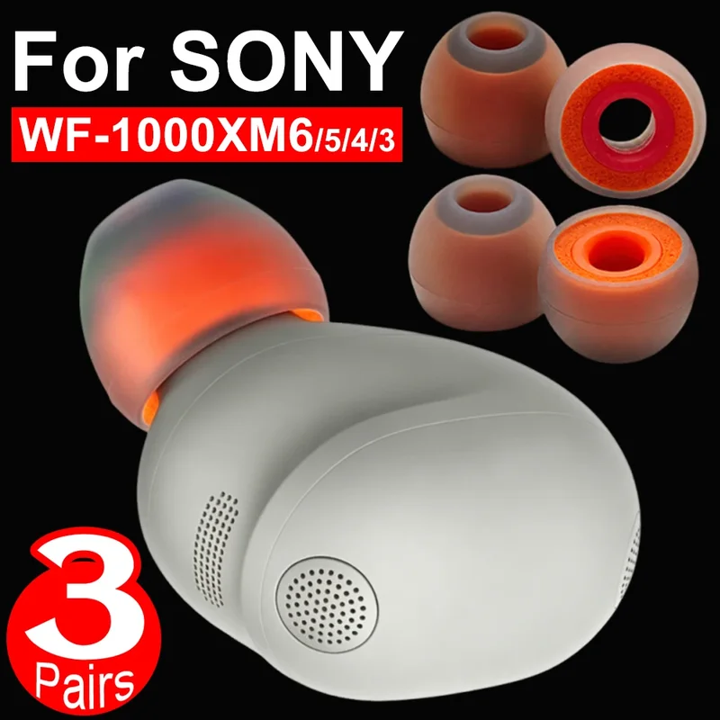AliExpress - Für Sony WF-1000XM6 WF-1000XM5/4 S/M/L Weiche Memory-Schaum-Ohrstöpsel Silikon-Ersatz-Ohrstöpsel Geräuschunterdrückende Schaumstoff-