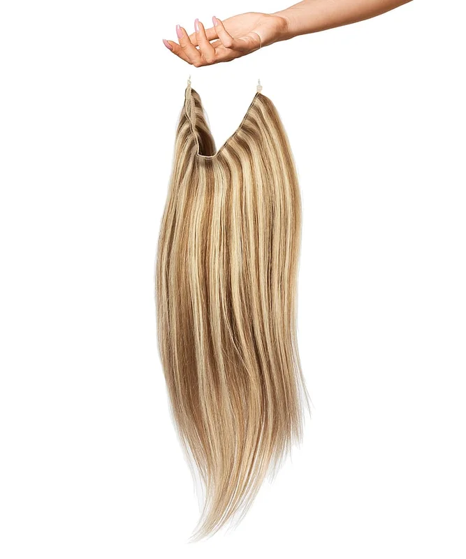 Rapunzel of Sweden Volume Hairband 50 cm M5.2/8.6 Caramel Bronde Highlights, Hår, Børster & Accessories, Hair Extensions