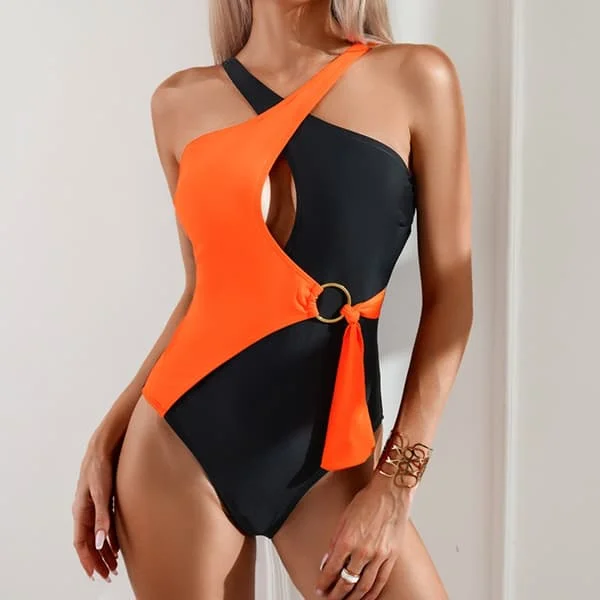 Dame Badedragt Strand Badedragt ORANGE L
