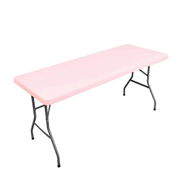 【YD】Foldable Picnic Tablecloth Washable Table Cover Premium Patio Tablecloth Rectangular Tables pink
