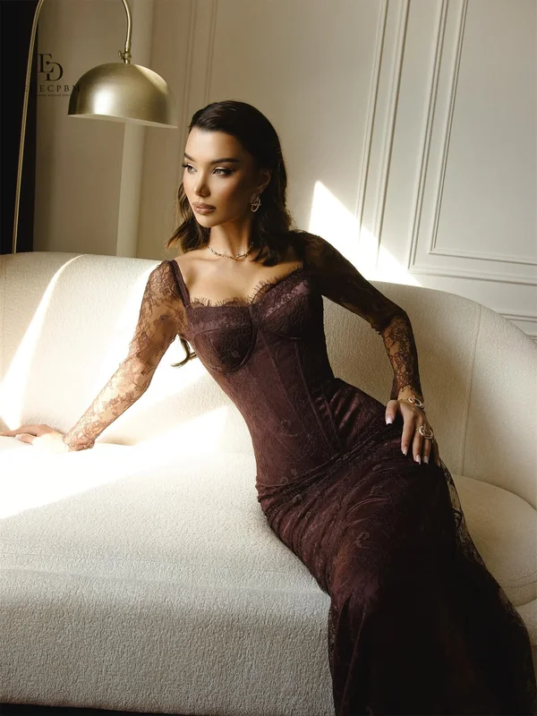 AliExpress - EDECPBM Spitzen-Abschlussballkleider für besondere Anlässe, sexy, elegante Partykleider, 2025, Roben von Soirée, Плае Nad Nad Nad NadNA 