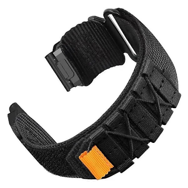 26mm Klockarmband för Garmin Fenix 8 51mm 7X 6X 5X Snabbfäste Nylon Magisk Tejp Rem - Grå [DB]