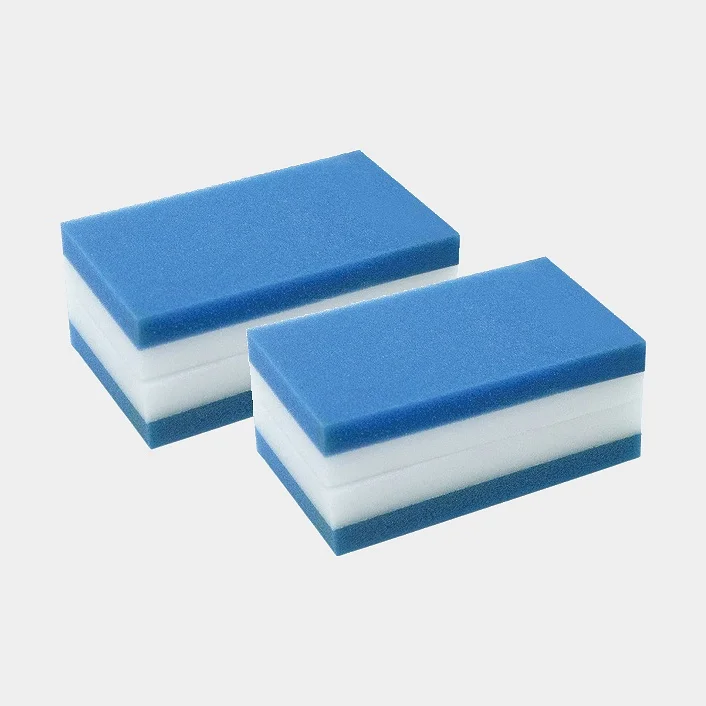 Melaminsvampe / vaskesvampe 1852-Marine, 7.6 x 2.5 cm, 2-pack