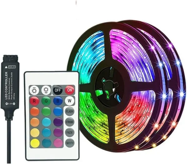 LED-ljusslingor med RGB / ljusslinga / LED-strip - USB flerfärgad