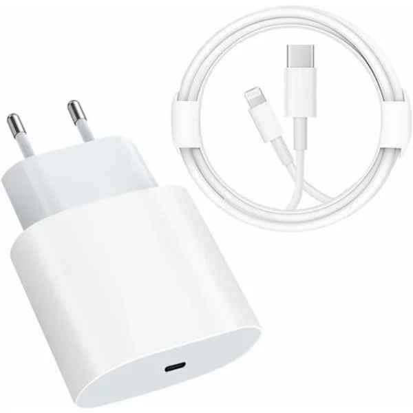 USB-C-pikalaturi - PD-sertifioitu 20W pikalaturi Lightning-kaapelilla, Type C -laturisovitin iPhone 14/14 Plus/14 Pro/14 Pro Max/13/iPad Pro -